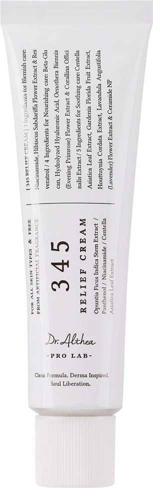 Krem fytyre Dr. Althea 345 Relief Cream Repair Cream me Resveratrol për femra, 50ml