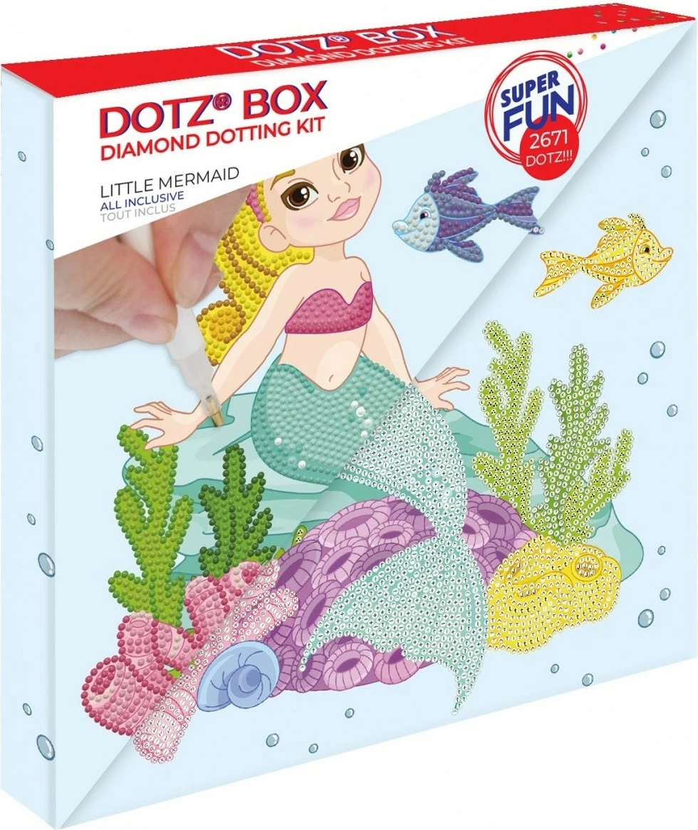 Set mozaiku Diamond Dotz Dante Small Mermaid, shumëngjyrësh