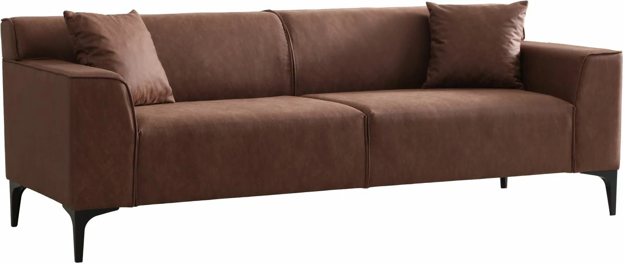 Divan treshe New Petra 3, ngjyrë konyak, Atelier del Sofa