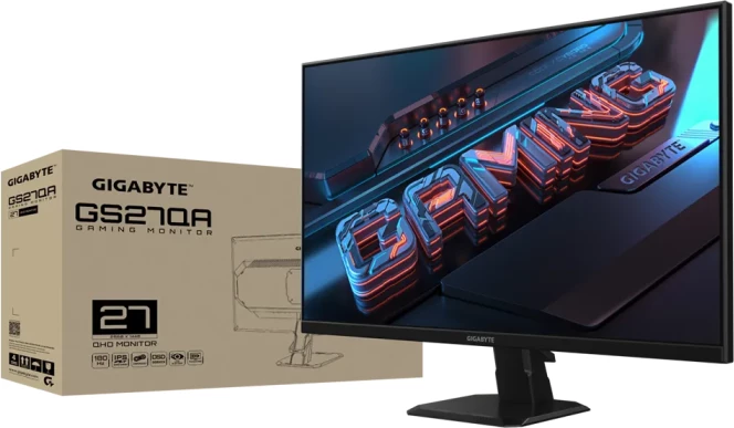 Monitor gaming GIGABYTE GS27QA 27\" QHD IPS 180Hz 1ms, zi