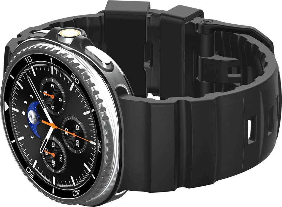 Rrip silikoni Spigen WBS2 për Samsung Galaxy Watch 8/8 Classic 40/44/46 mm, i zi, 1 copë