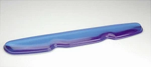 Mbështetëse kyçi për tastierë ROLINE, silikon, 455x80x22 mm, blu transparente
