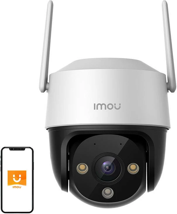 Kamerë sigurie IP IMOU Cruiser SE+ 3MP, Wi-Fi, rrotulluese, e bardhë/zezë, për jashtë