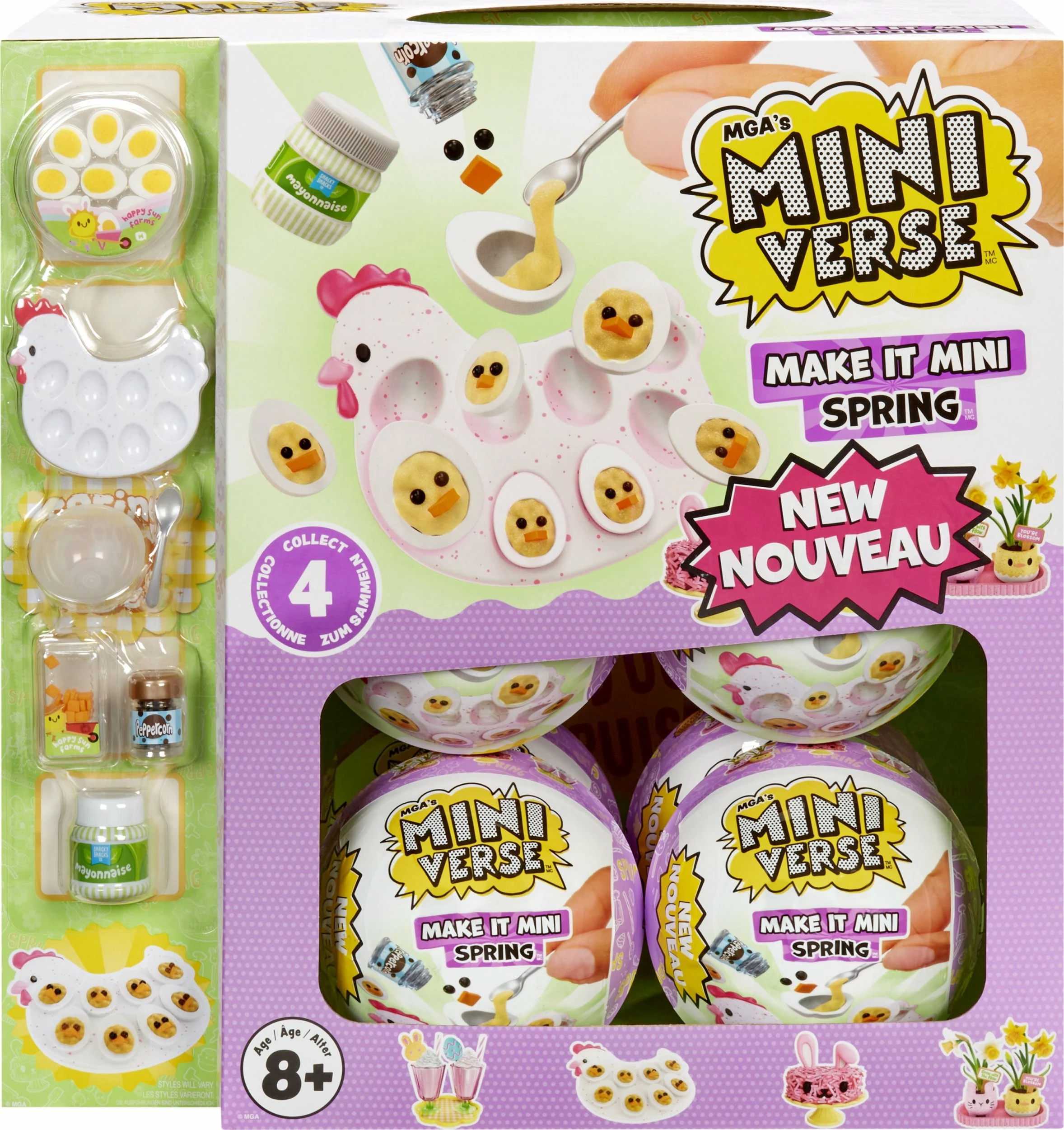 Set kreativ DIY MGA Miniverse Make It Mini Spring, 8+, 4 receta