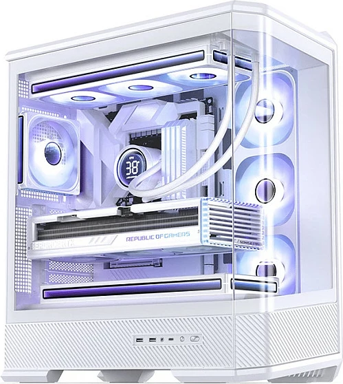 Kasë Jonsbo D400, Midi Tower ATX, Tempered Glass, e bardhë