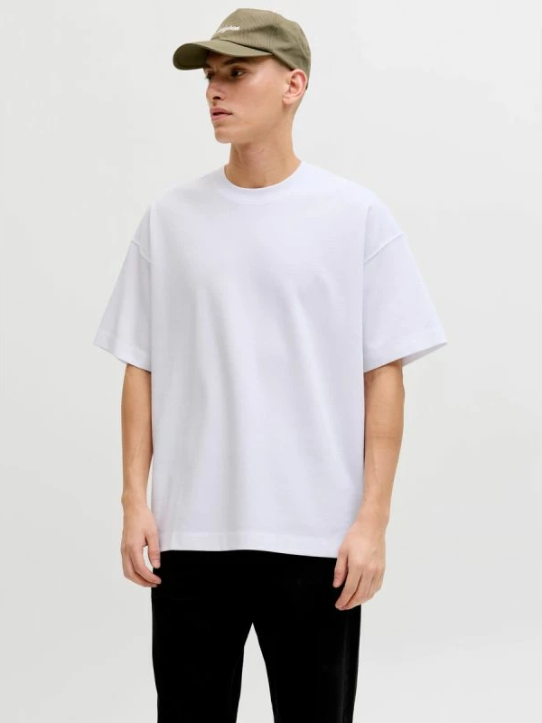 Maicë Jack&Jones JJEBARRON TEE SS O-NECK NOOS, e bardhë [Madhësia: XL]