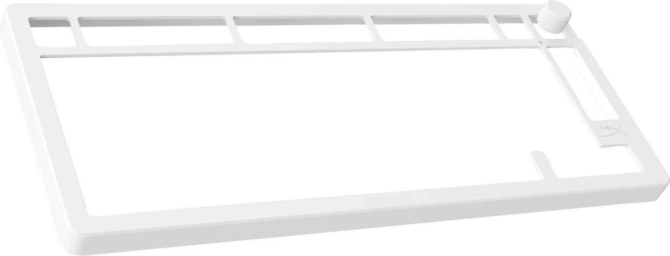 Kasë tastiere HyperX Alloy Rise 75 Top Plate, alumin, e bardhë