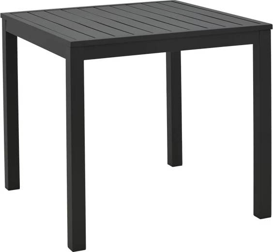 Tavolinë alumini për plazh, ngjyrë e zezë, Kliton, 45x45x41cm