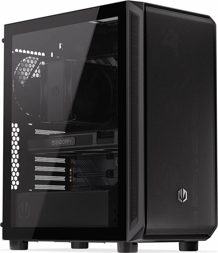 Kasë Endorfy Arx 500 Air (EY2A010), Midi Tower ATX, 5x 140mm PWM, xham i kalitur, e zezë