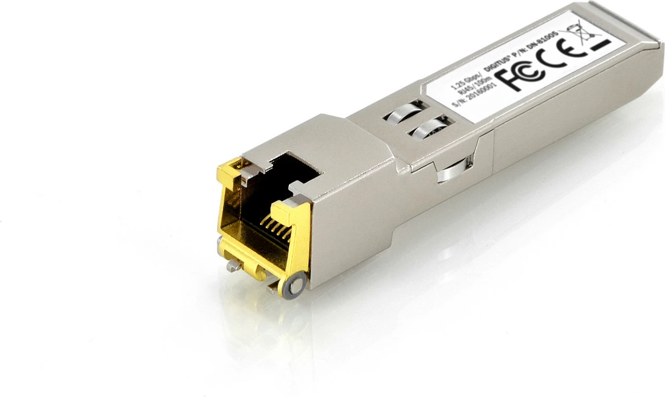 Modul SFP Copper Digitus Mini GBIC, RJ45, 1.25 Gbps, 100 m, Metallic