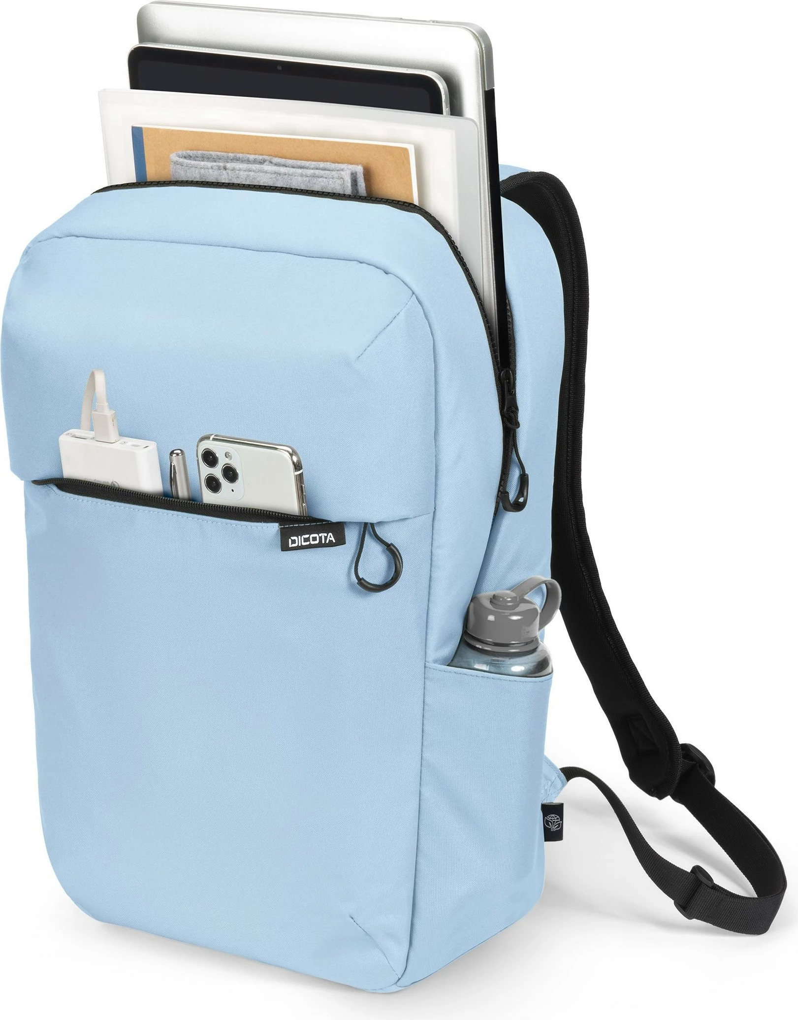 Çantë shpine DICOTA D32122-RPET, 16", Notebook, Poliester, Ice Blue