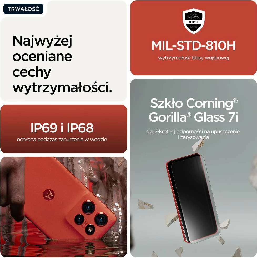 Celular Motorola Edge 60 Neo 5G 12/256GB PBA80004SE, i kuq