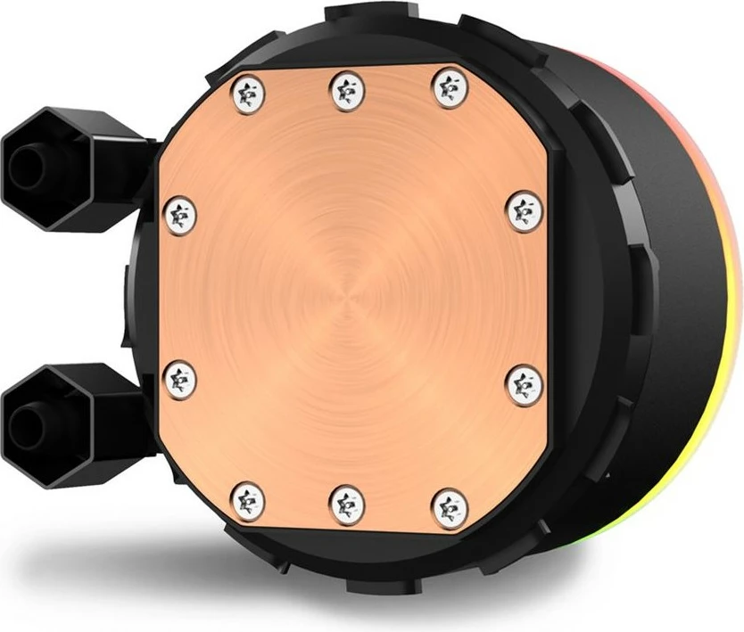 Ftohës uji all-in-one Sharkoon S70 RGB, 2x12cm, për procesor, i zi