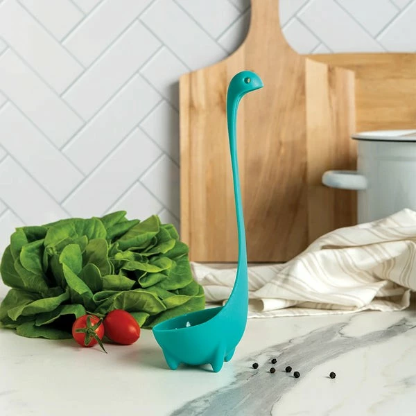 Lugë supë OTOTO Nessie, plastikë, turquoise