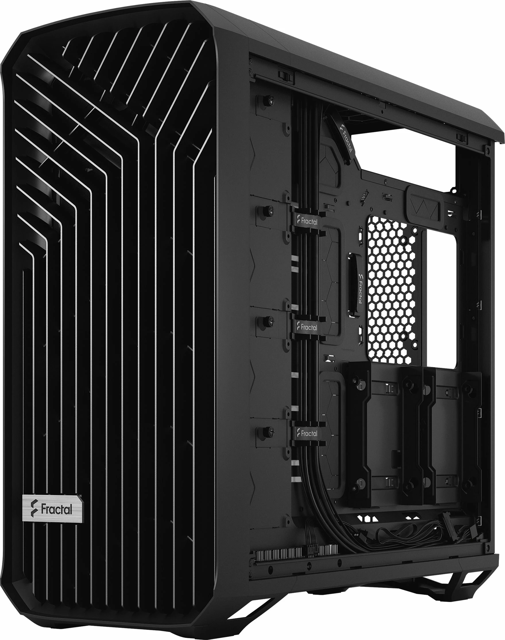 Kasë Fractal Design Torrent TG Light Tint (FD-C-TOR1A-01) Full Tower ATX/eATX, panel xhami të temperuar, 5 ventilatorë, e zezë