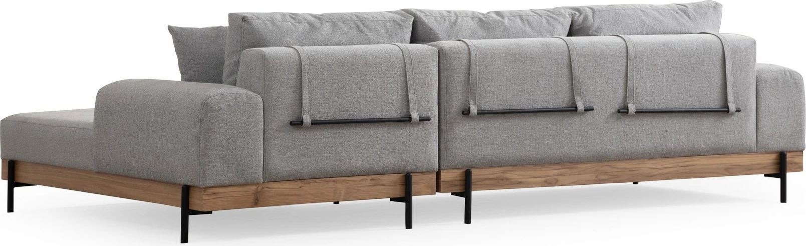 Këndare Atelier del Sofa, Eti Oak, e djathtë, ngjyrë gri