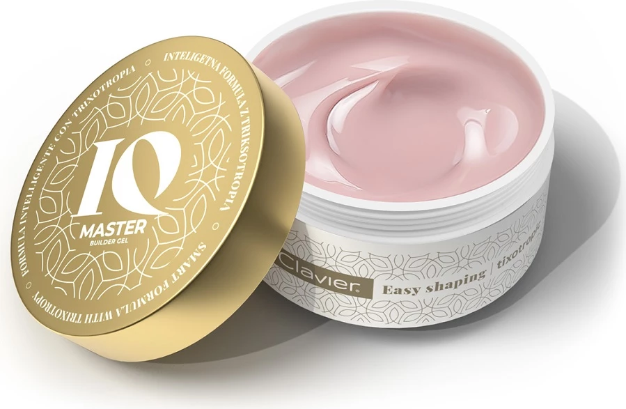 Xhel ndërtues për thonj Clavier IQ Master Tixotropic Building Gel për femra Dirty Pink 15g