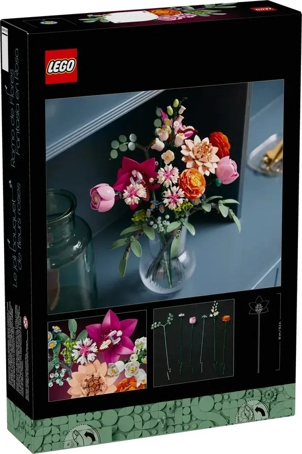 Set LEGO ICONS 10342 Pretty Pink Flower Bouquet