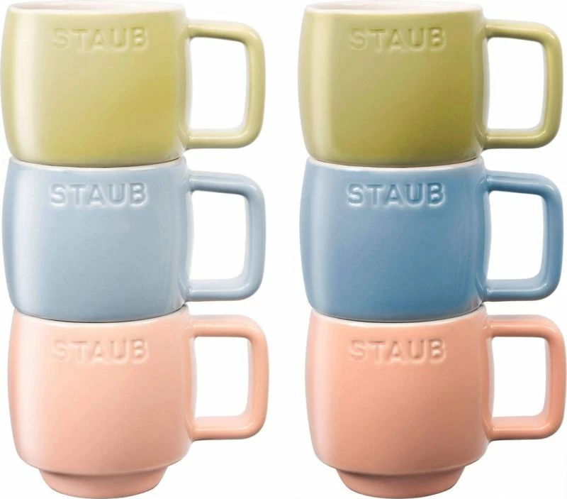 Set filxhanë qeramike STAUB 6 copë, shumëngjyrëshe, 100 ml