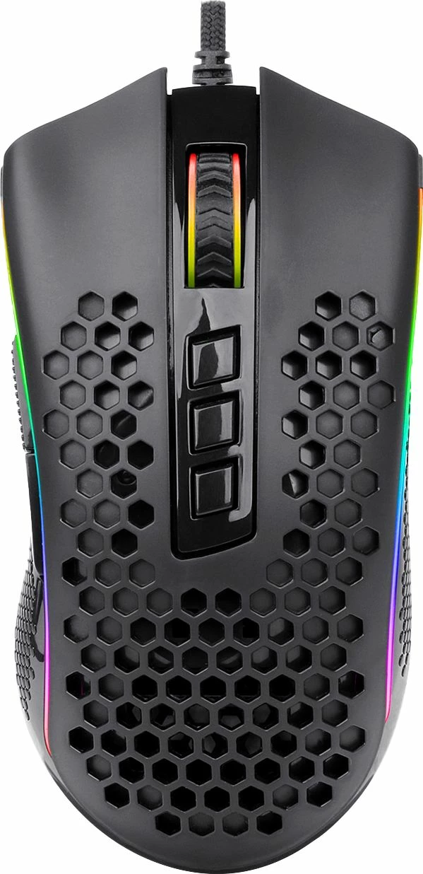 Maus gaming Redragon Storm M808-RGB, 12400 DPI, 7 butona, RGB, me kabllo USB, i zi