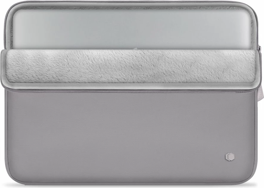 Mbështjellës laptopi Tech-Protect Sleeve 13-14", xhep përpara, zinxhir, gri, 1 copë