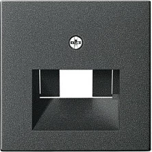 Maskë mbuluese për kuti lidhëse ISDN (UAE/IAE) GIRA 027028, dizajn konvencional, antracit