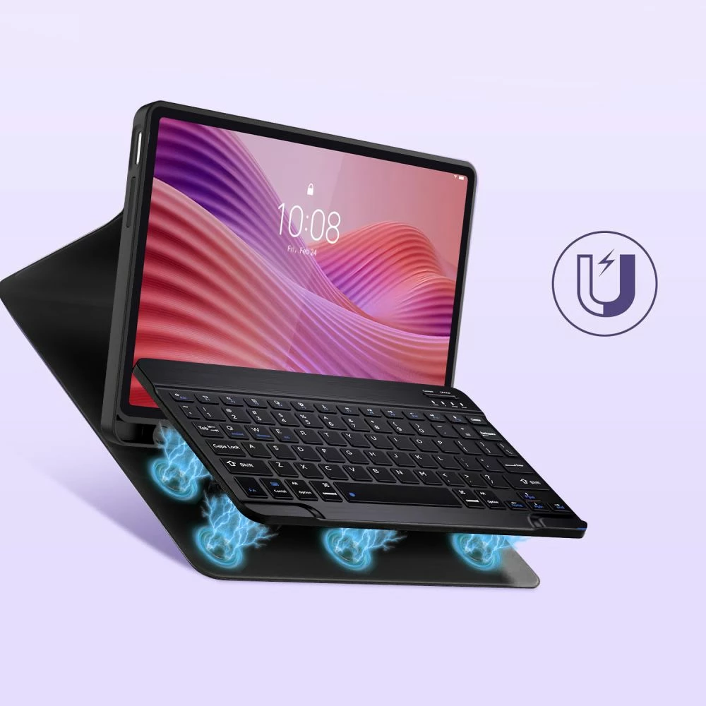 Mbështjellës me tastierë Bluetooth Tech-Protect SC Pen për Lenovo Tab 10.1 TB-311, e zezë