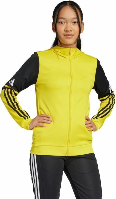 Duks për fëmijë adidas, zi-verdhë [Madhësia: 116 cm]