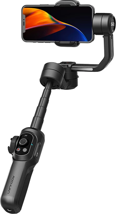 Gimbal stabilizues për celular AOCHUAN Smart S2, 3-aksësh, 5200mAh, me tripod, i zi, set