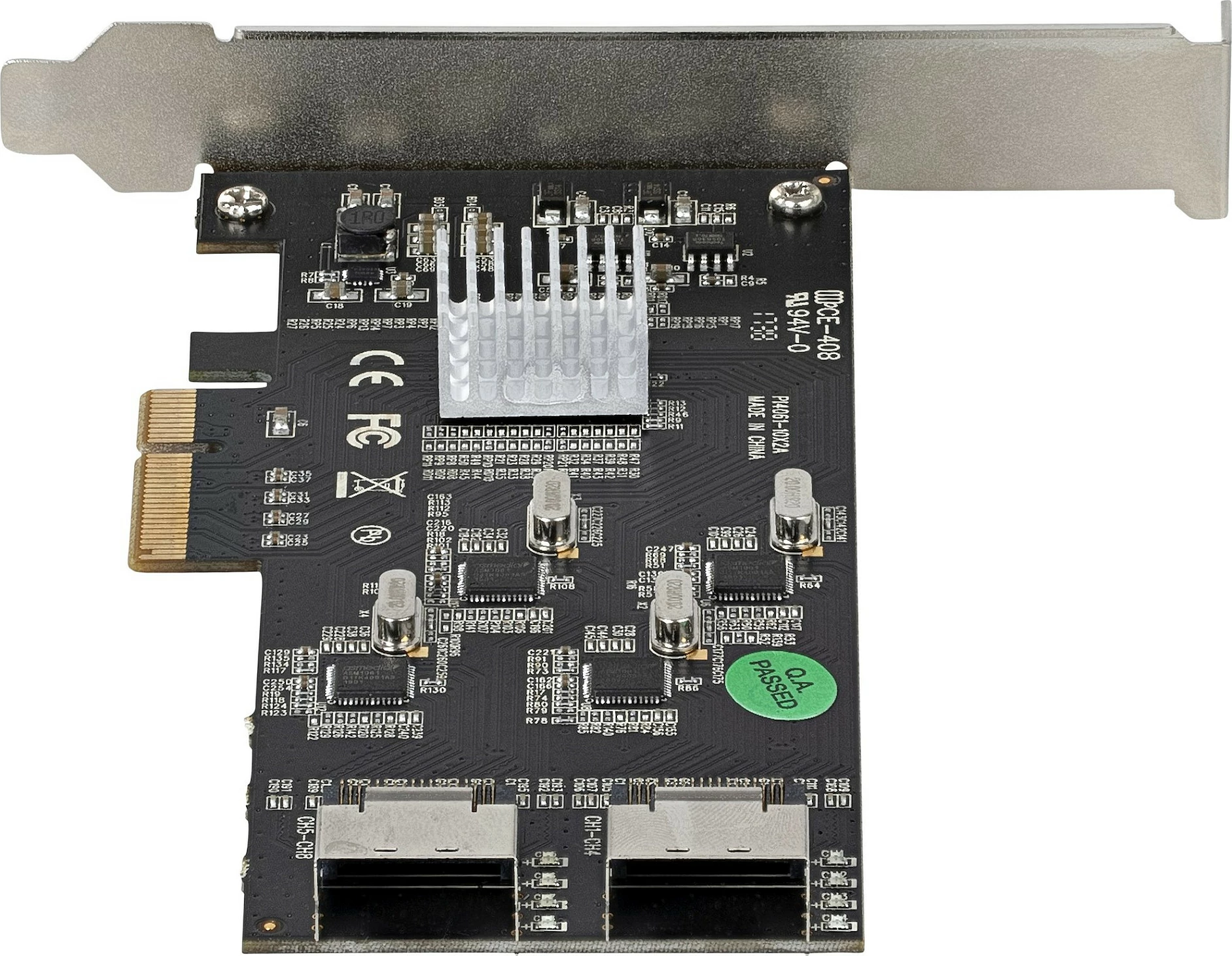 Kartë kontrolleri SATA StarTech 8-Port, PCIe x4 Gen2, 6Gbps, 2x Mini-SAS, me kabllo Mini-SAS në 4x SATA, e zezë