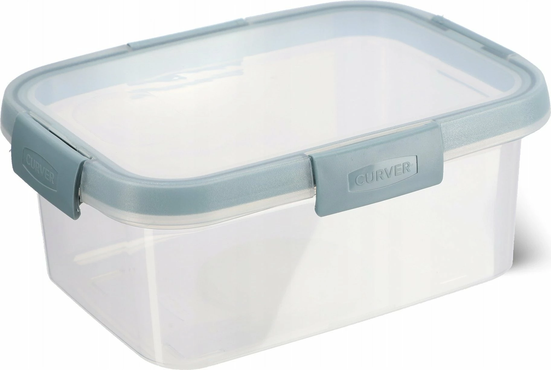 Kuti ushqimi Curver Clip Box 1.2 L, plastikë, transparente/blu, 1 copë