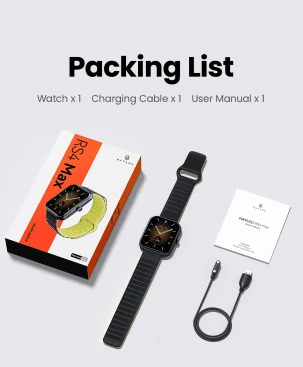 Smartwatch Haylou RS4 Max LS17, AMOLED 1.91\", 127 moda sport, IP68, bateri deri 14 ditë, blu