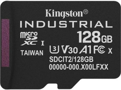 Kartelë memorje Kingston Industrial microSDHC 128GB Class 10 A1 me adapter SD