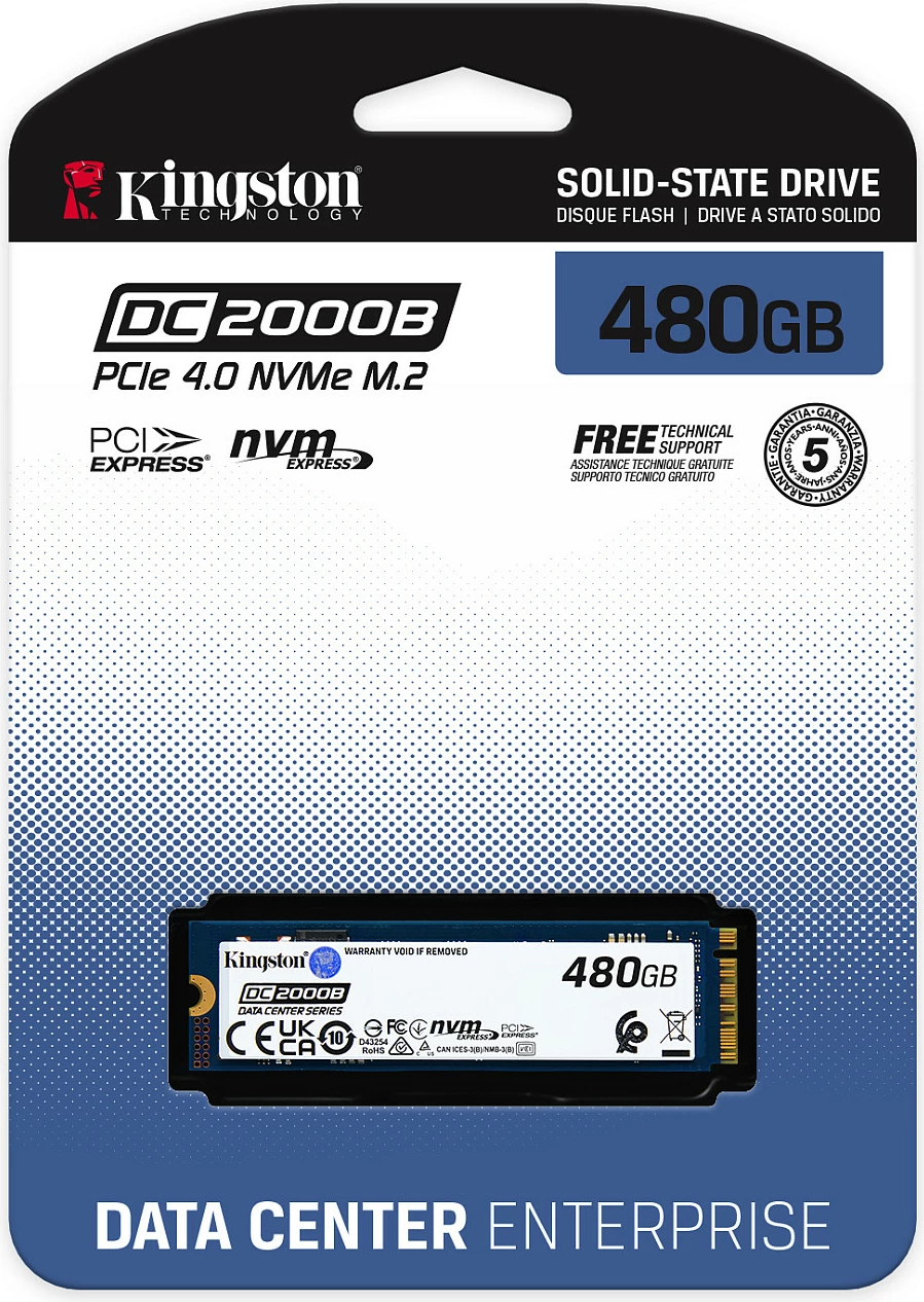 SSD Kingston DC2000B 480GB PCIe 4.0 M.2
