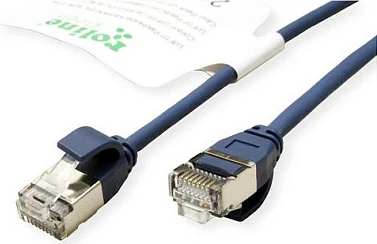 Kablë rrjeti ROLINE Green 21.44.3347-50, Cat6a, 5 m, U/FTP, RJ-45, 10GbE, 50 copë, blu