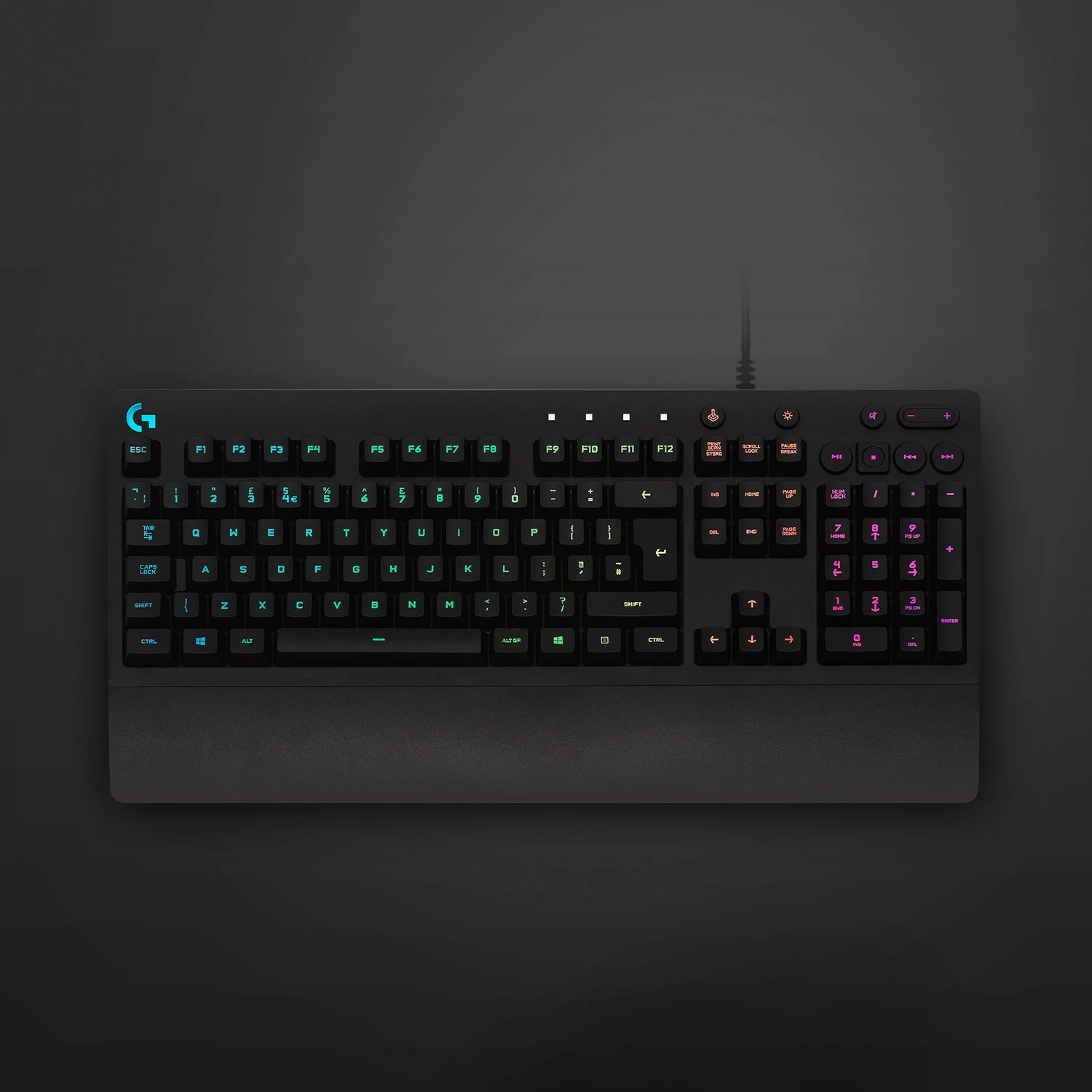 Tastierë gaming Logitech G213 Prodigy, full-size, RGB LED, QWERTZ, e zezë