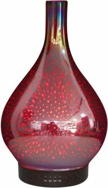 Difuzor vajrash esencial ANJOU Fireworks ADA022 120 ml, LED 7 ngjyra, xham 3D, blu