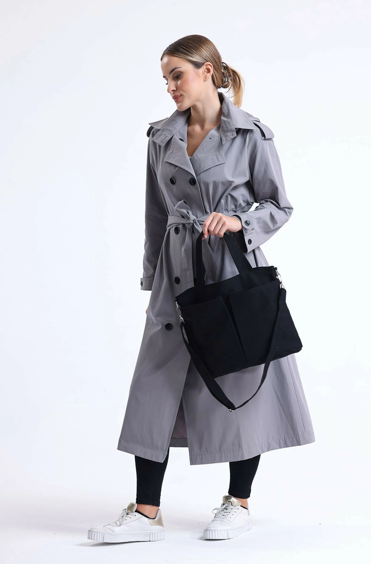 Çantë tote Zoozie Bags, 2063, ngjyrë e zezë