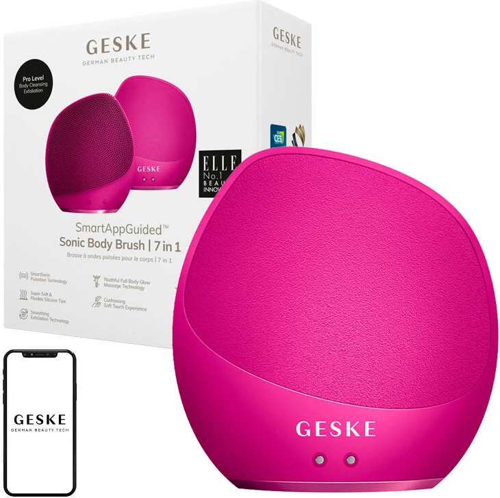 Brushë trupi sonike Geske GK000706MG01 7-në-1, magenta
