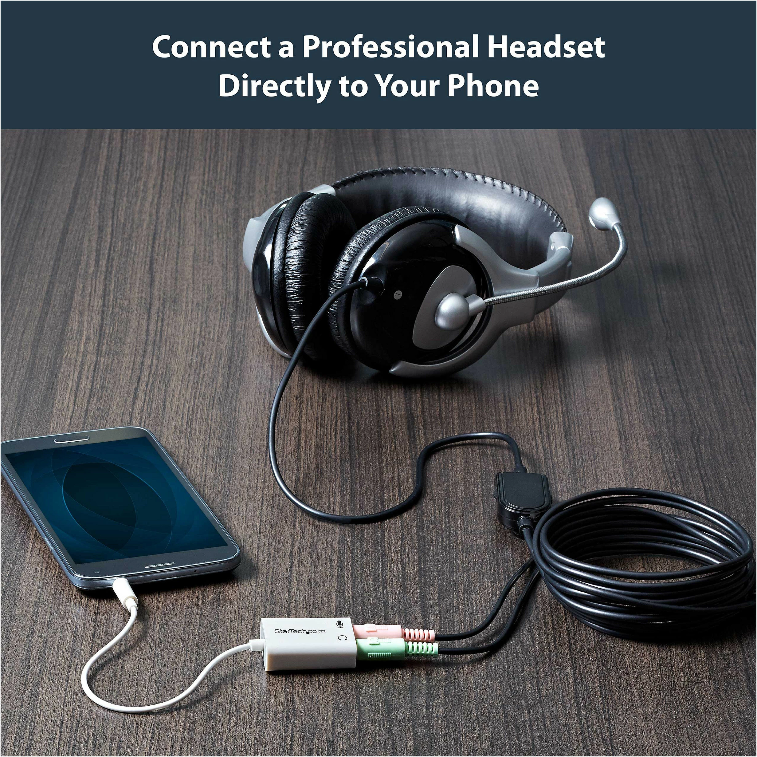 Adapter audio StarTech MUYHSMFFADW, 3.5mm TRRS në 2x 3.5mm (kufje + mikrofon), 15cm, i bardhë