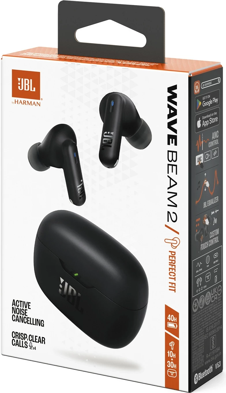 Kufje JBL Wave Beam 2, Bluetooth, ANC, deri 40 orë, Black