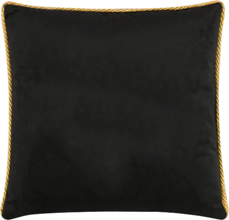 Jastëk dekorativ Creyer, kadife, shumëngjyrësh, i zi, 45x45cm