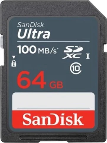 Kartë memorie SanDisk Ultra,64GB, i kuq