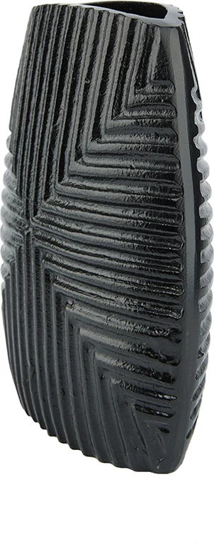 Vazo LINEAR, alumin, e zezë, 21x8x24cm