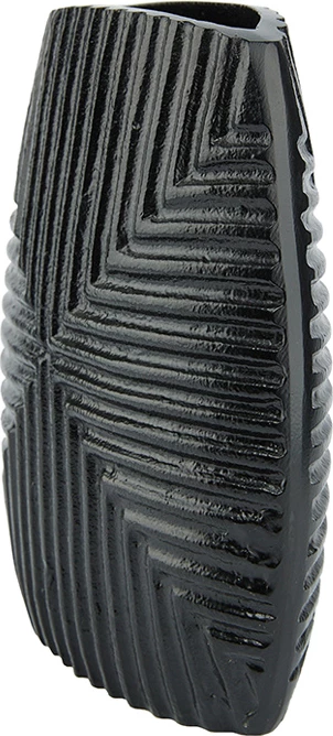Vazo LINEAR, alumin, e zezë, 21x8x24cm