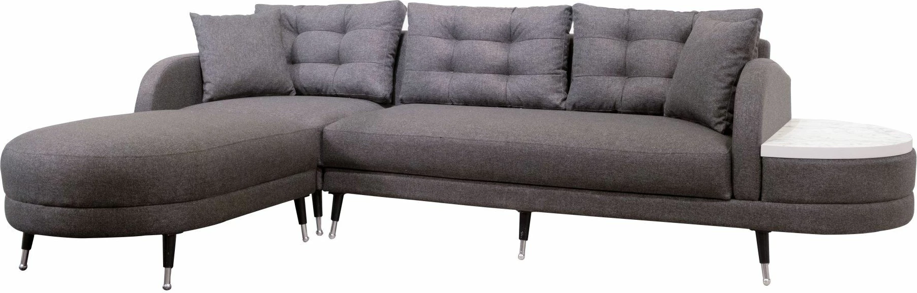 Kënd-sofë krevati Atelier del Sofa, Milano, ngjyrë antracit