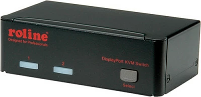 Switch KVM Roline DisplayPort USB 2.0, 2 PC, 3x USB 2.0, 1920x1200, i zi