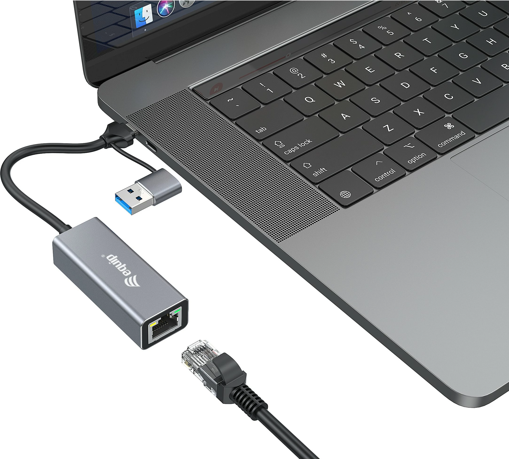Adapter rrjeti USB-C në 2.5 Gigabit Ethernet Equip 133495, USB Type-A/USB Type-C, 2500 Mbit/s, hiri
