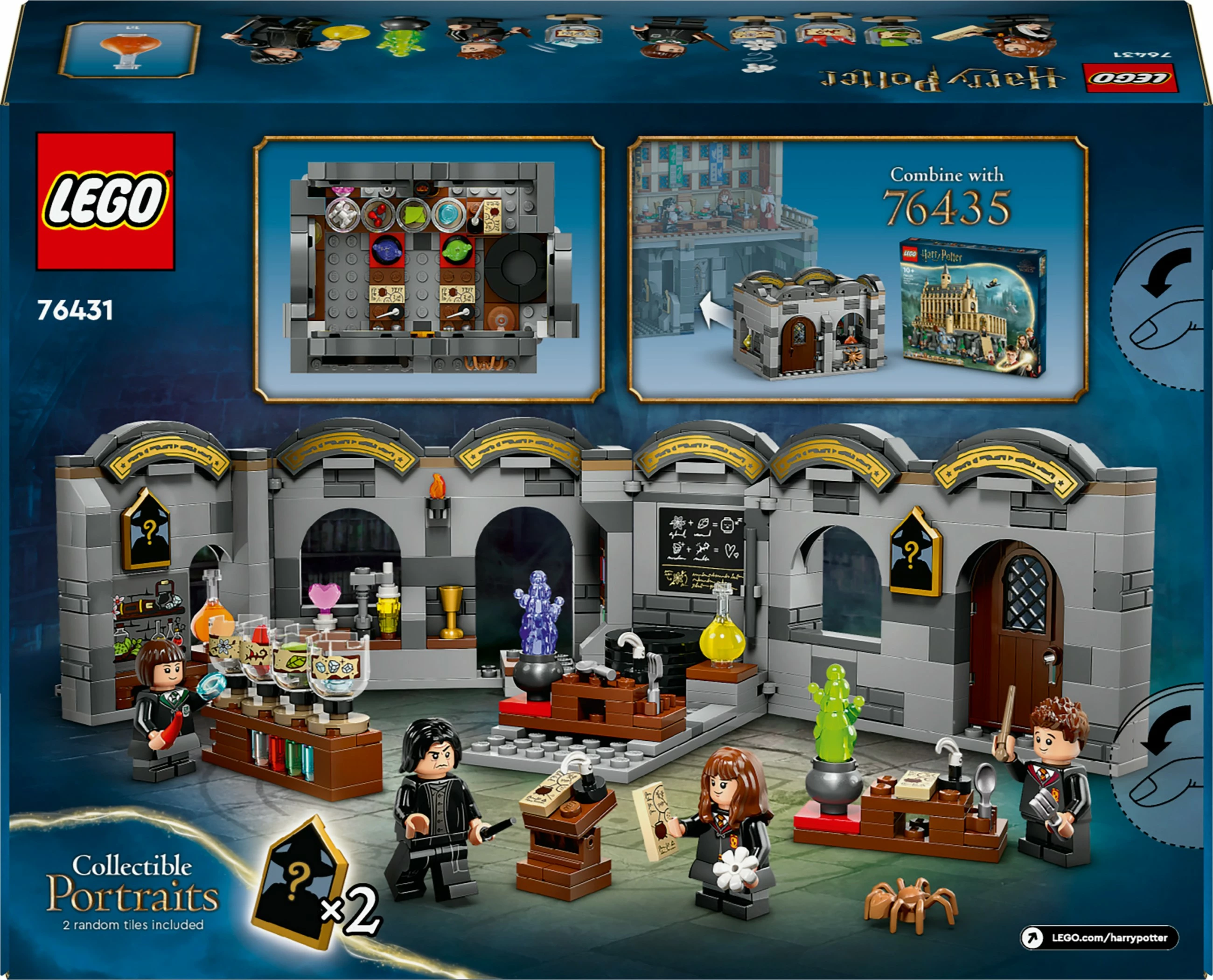 Set ndërtimi LEGO Harry Potter 76431, Kështjella Hogwarts, Klasa e Eliksirëve, multingjyrësh