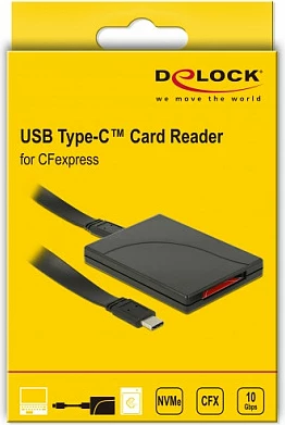 Lexues kartelash DeLOCK 91749 CFexpress, USB-C USB 3.1 Gen2 10Gbps, i zi
